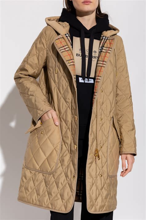 burberry roxby|Burberry Roxby Quilted Hooded Coat .